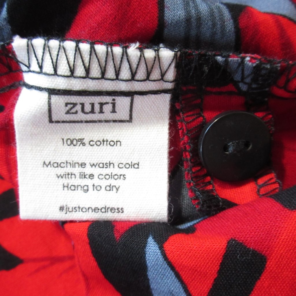 Nwt Zuri Kenya Just One Dress In Celosia Cotton Button Down Shirtdress Xs — image 4 of 5